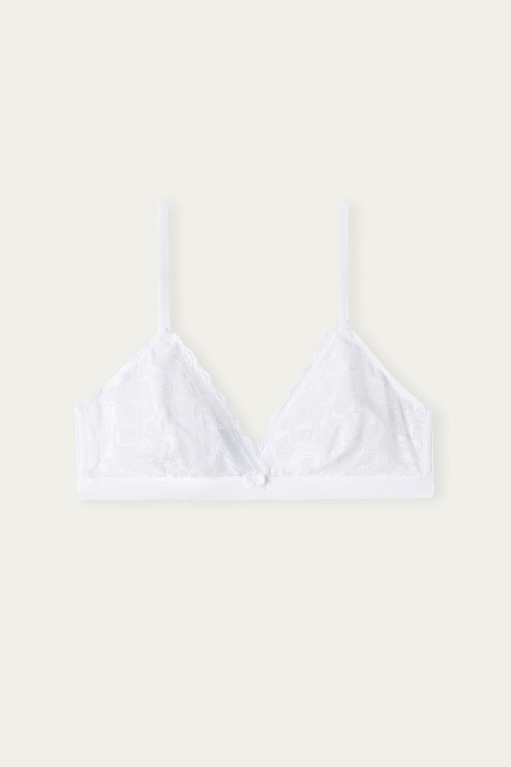 Intimissimi Emma Triangle Bra in Lace White - 001 - White | 6305DEMHV