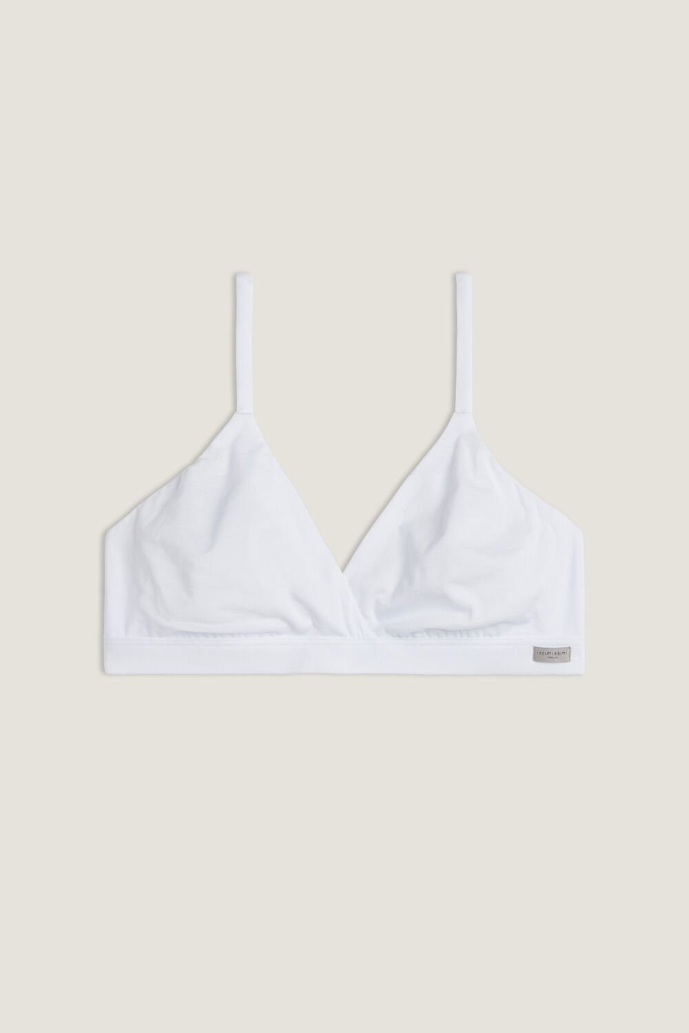 Intimissimi Emma Triangle Bra in Natural Cotton White - 001 - White | 7340AKFSB