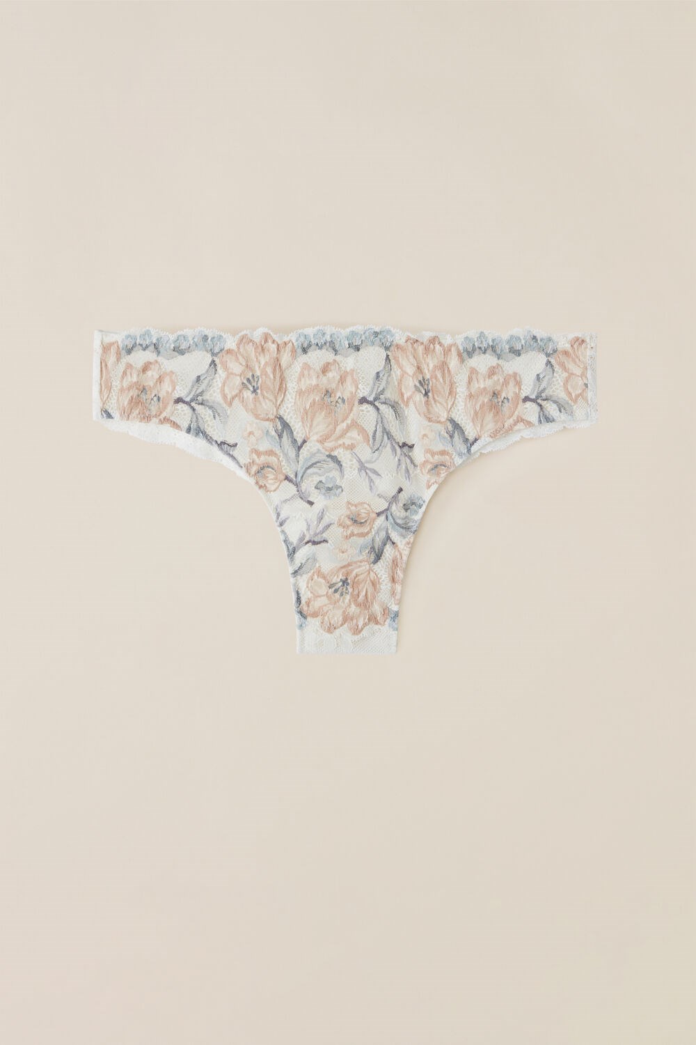 Intimissimi Ephemeral Beauty Brazilian White - 990i - Ivory Autumn Beauty Floral Print | 5438TWUAE