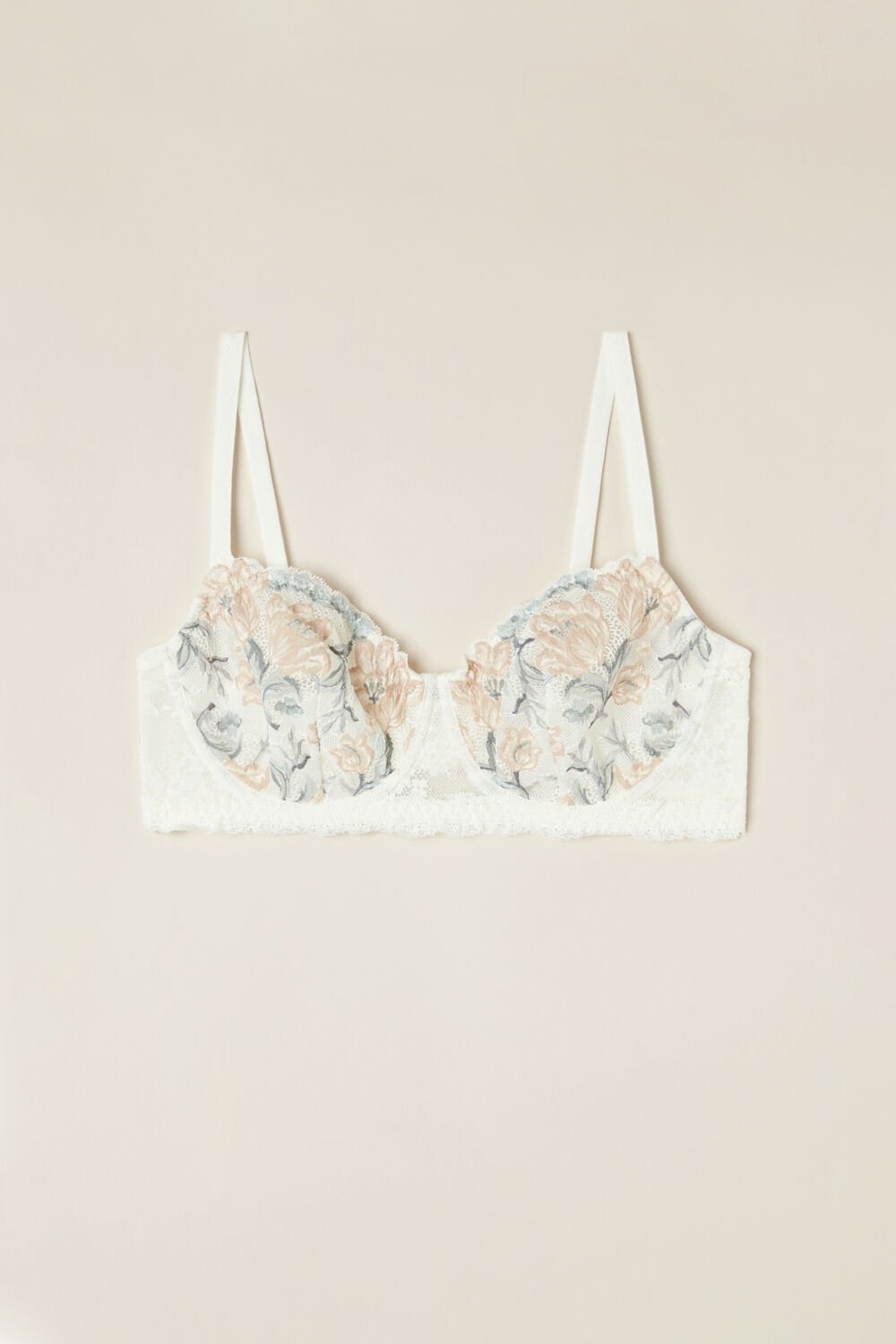 Intimissimi Ephemeral Beauty Daniela Balconette Bra White - 990i - Ivory Autumn Beauty Floral Print | 2537MSIWV