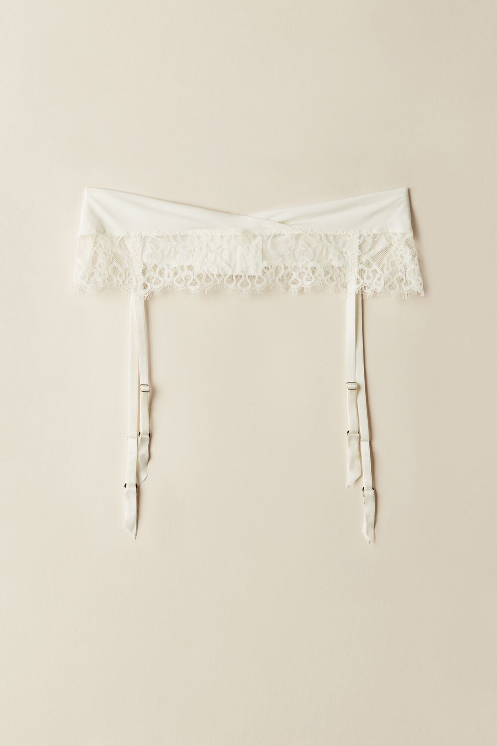 Intimissimi Eternal Love Garter Belt Ivory - 2127 - Talc White | 4756LTFUM