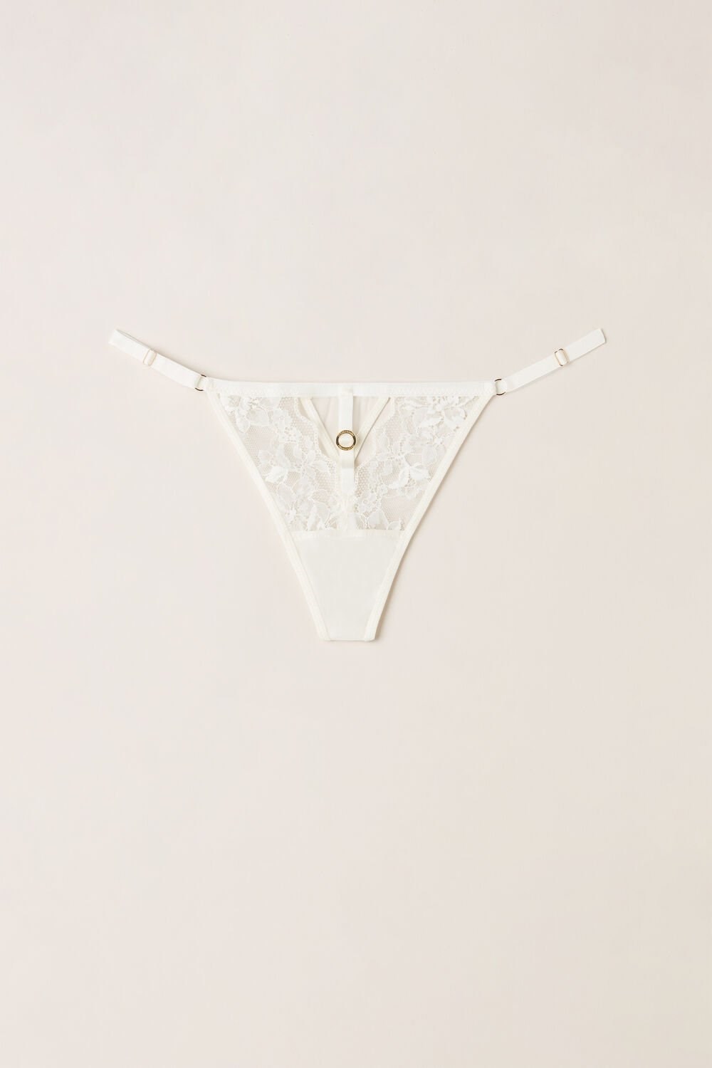 Intimissimi Fearless Femininity String Thong Ivory - 2127 - Talc White | 3659HBJUQ