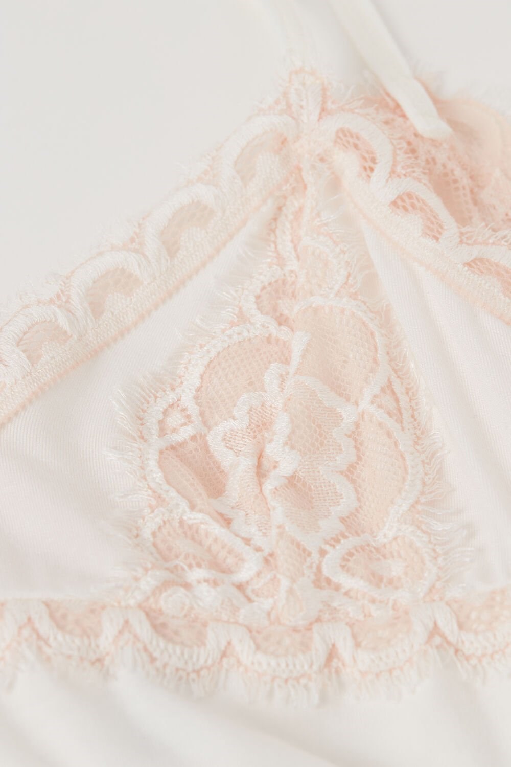 Intimissimi Floral Groove Modal Top Pale Pink - 885i - Light Pink / Ivory | 1625JYKLX