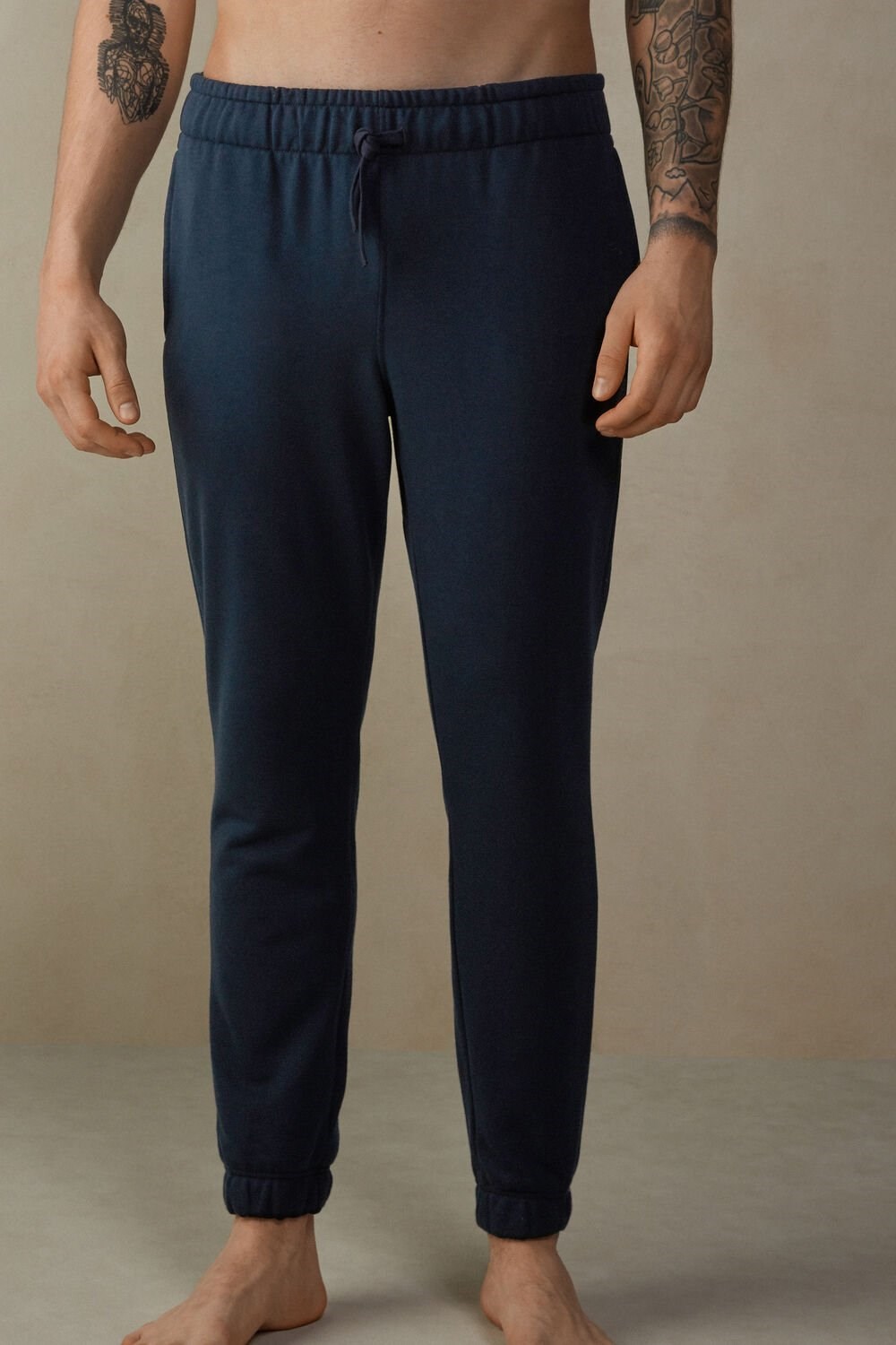 Intimissimi Full Length Lightweight Sweatpants Blue - 800 - Midnight Blue | 9154FXZCI