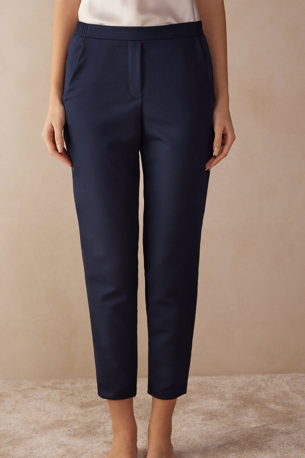 Intimissimi Full Length Pants with Pockets Blue - 1467 - Intense Blue | 1924UJKFO