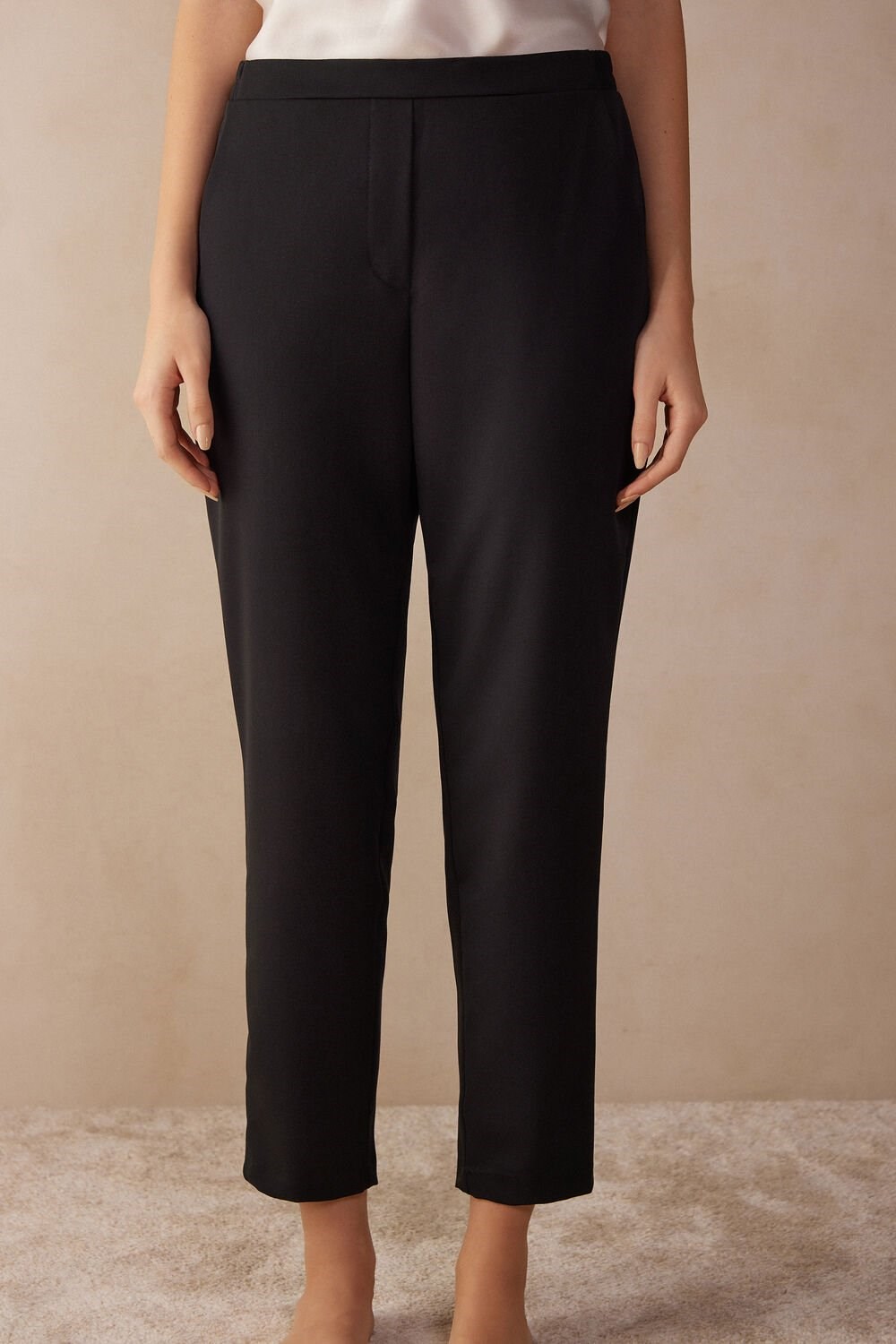 Intimissimi Full Length Pants with Pockets Black - 019 - Black | 4512WOMIX