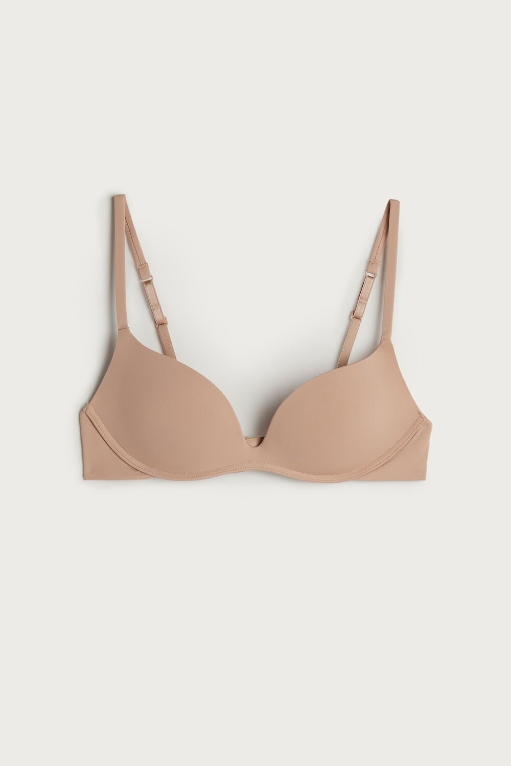 Intimissimi Gioia B Cup Microfiber Super Push-Up Bra Natural - 044 - Soft Beige | 5936KMAZJ