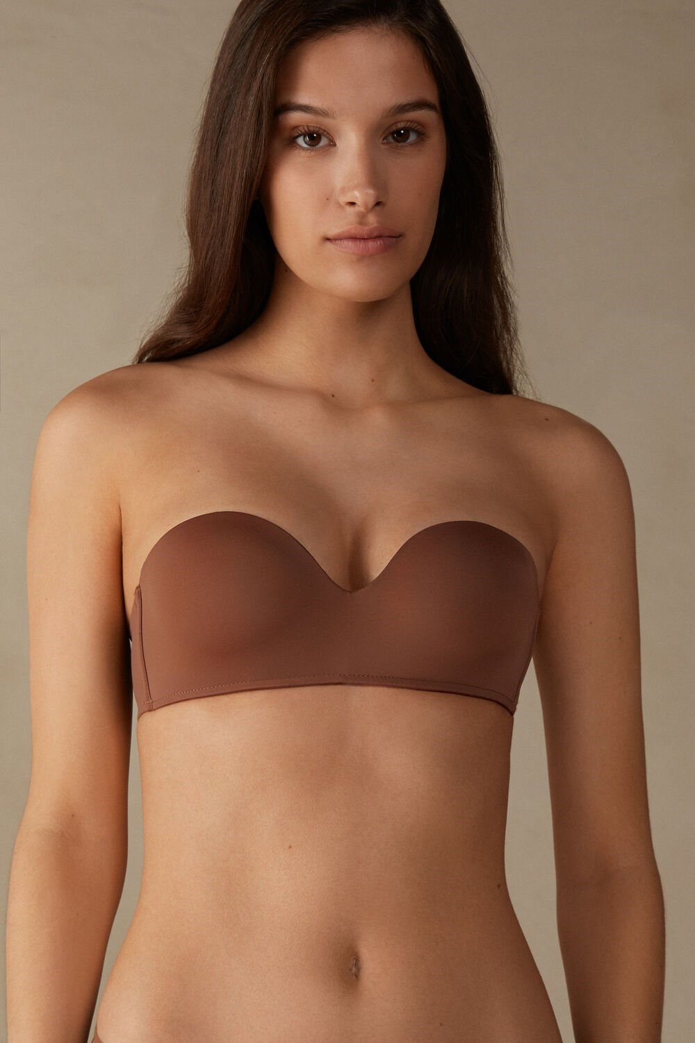 Intimissimi Gioia Bandeau Bra Natural - 502i - Dark Beige | 8952YPWZE