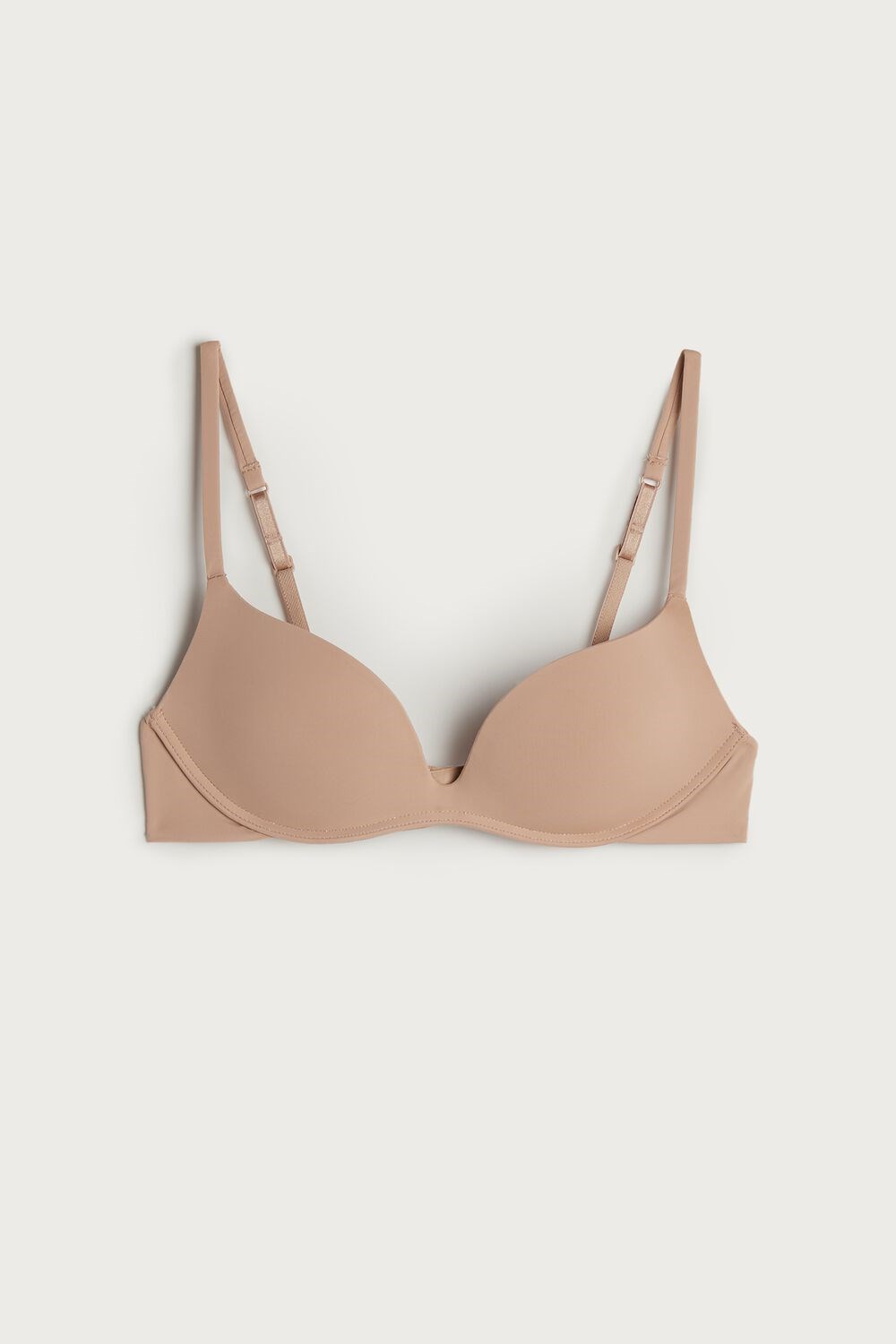 Intimissimi Gioia C-D Cup Microfiber Super Push-Up Bra Natural - 044 - Soft Beige | 7156DVSFB