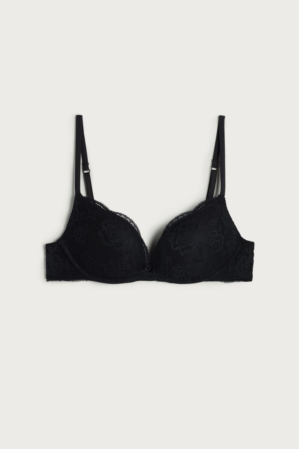 Intimissimi Gioia Lace Super Push-Up Bra Black - 019 - Black | 3462HRUXK