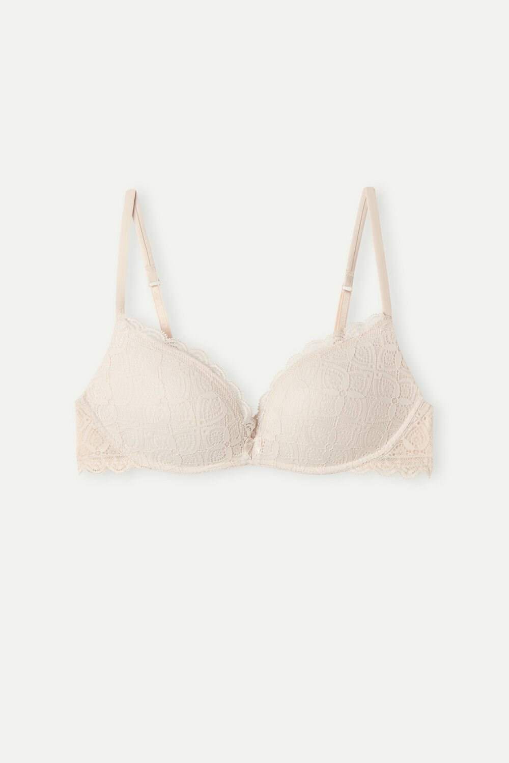 Intimissimi Gioia Super Push-Up Bra in Lace Natural - 2280 - Silk Pink | 0634QSZAY