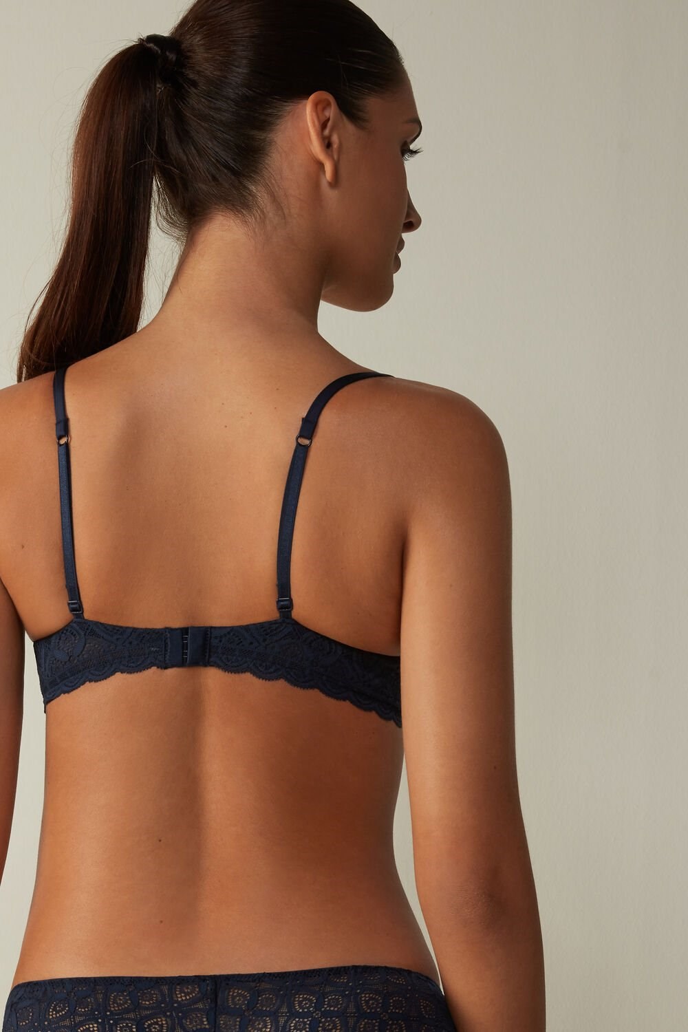 Intimissimi Gioia Super Push-Up Bra in Lace Blue - 1467 - Intense Blue | 2154QCVPI