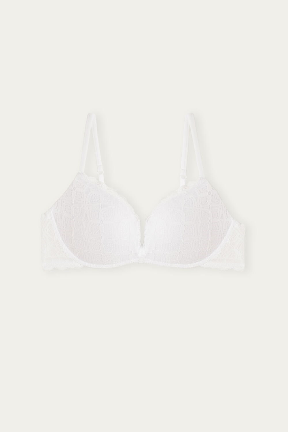 Intimissimi Gioia Super Push-Up Bra in Lace White - 001 - White | 6054RJYSQ