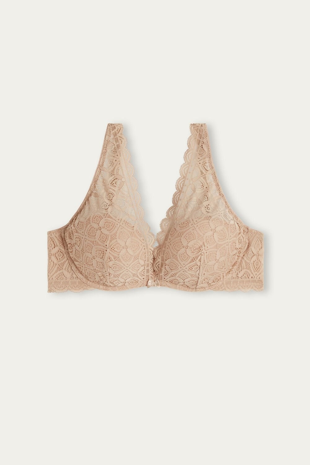 Intimissimi Giorgia Balconette Bra in Lace Natural - 044 - Soft Beige | 4136OKUWE