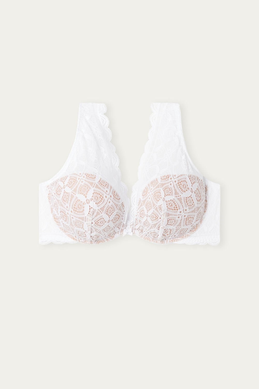 Intimissimi Giorgia Balconette Bra in Lace White - 001 - White | 7480FITZS