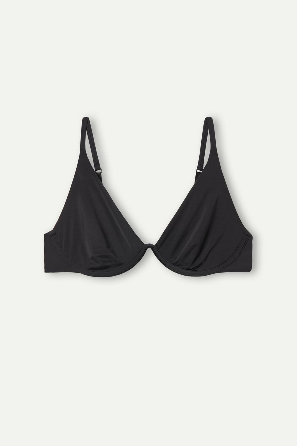 Intimissimi Giulia Balconette Bra in Ultralight Microfiber Black - 019 - Black | 9063OSLUY