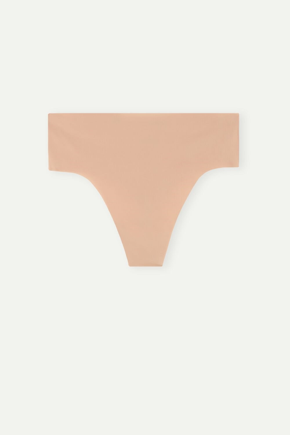 Intimissimi High Waist Thong in Seamless Ultralight Microfiber Natural - 044 - Soft Beige | 2915EBJKY