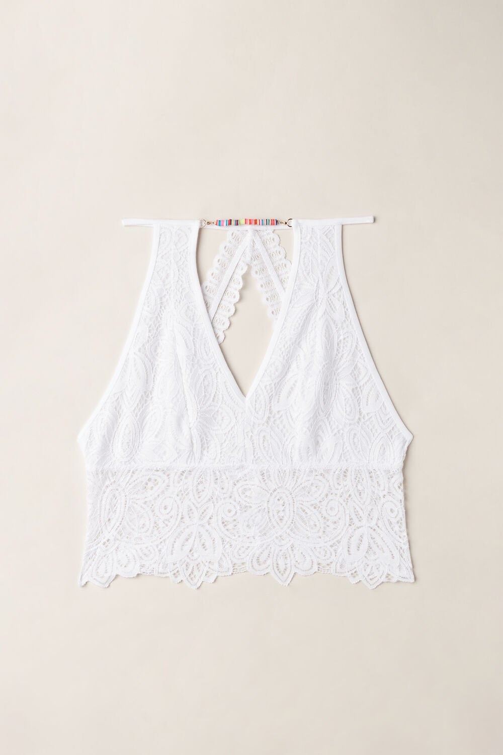 Intimissimi Hot Summer Days Crop Top in Lace White - 001 - White | 6920VJKRH