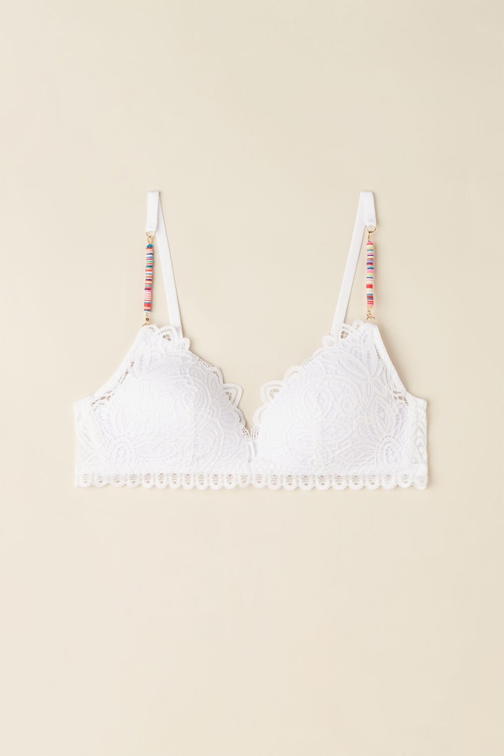 Intimissimi Hot Summer Days Tiziana Triangle Bra White - 001 - White | 5274LHZPV