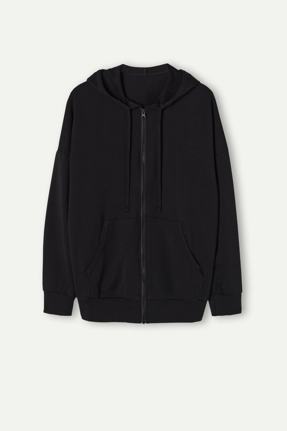 Intimissimi In Action Hoodie Sweatshirt Black - 019 - Black | 7429NOFJR