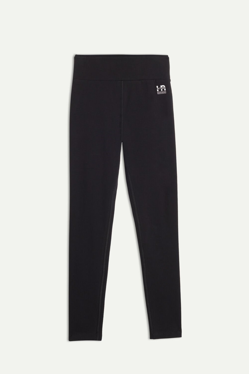 Intimissimi In Action Leggings in Organic Stretch Cotton Black - 019 - Black | 0148TAFRQ