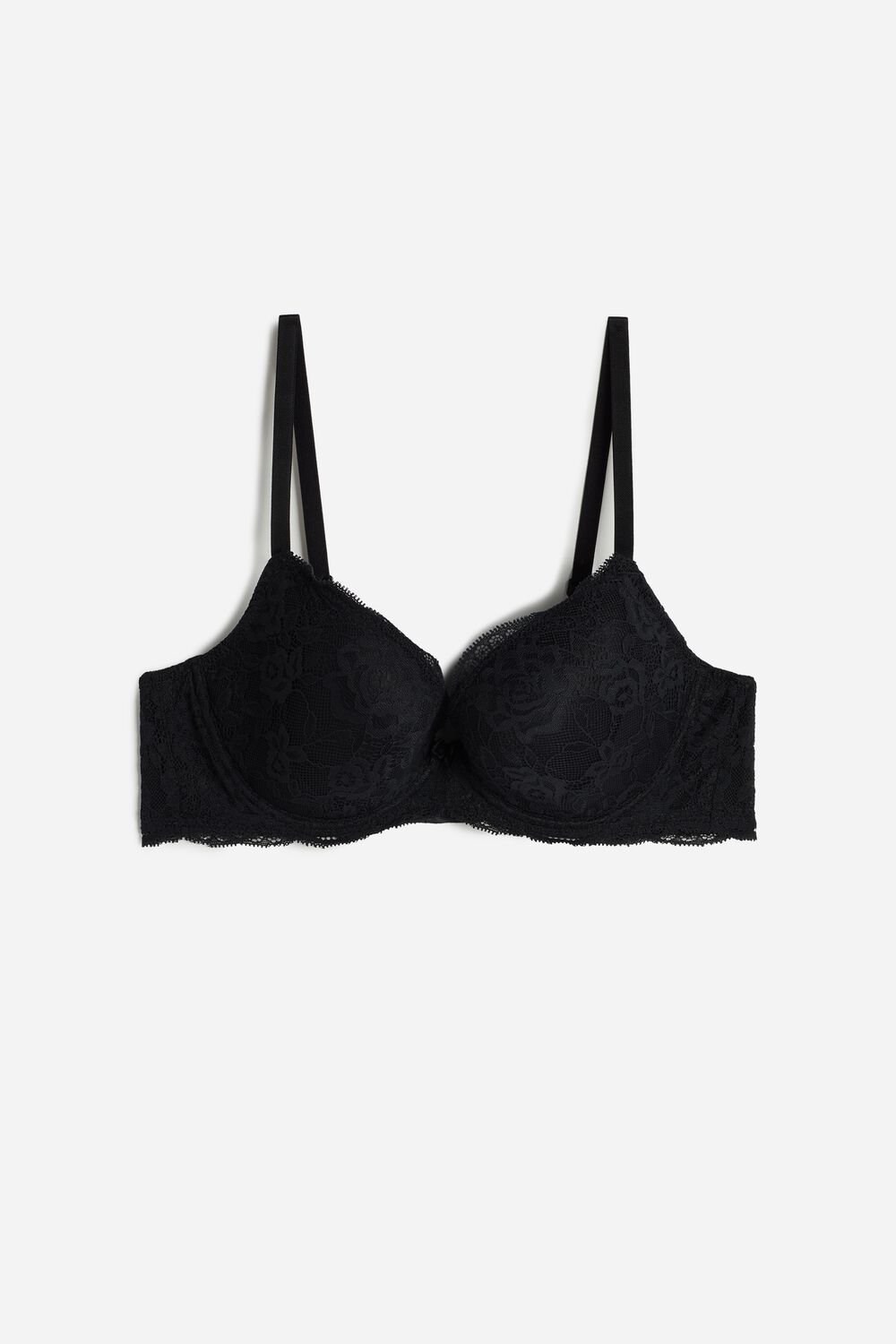 Intimissimi Irina Lace Balconette Bra 019 - Black | 7639MAHTW