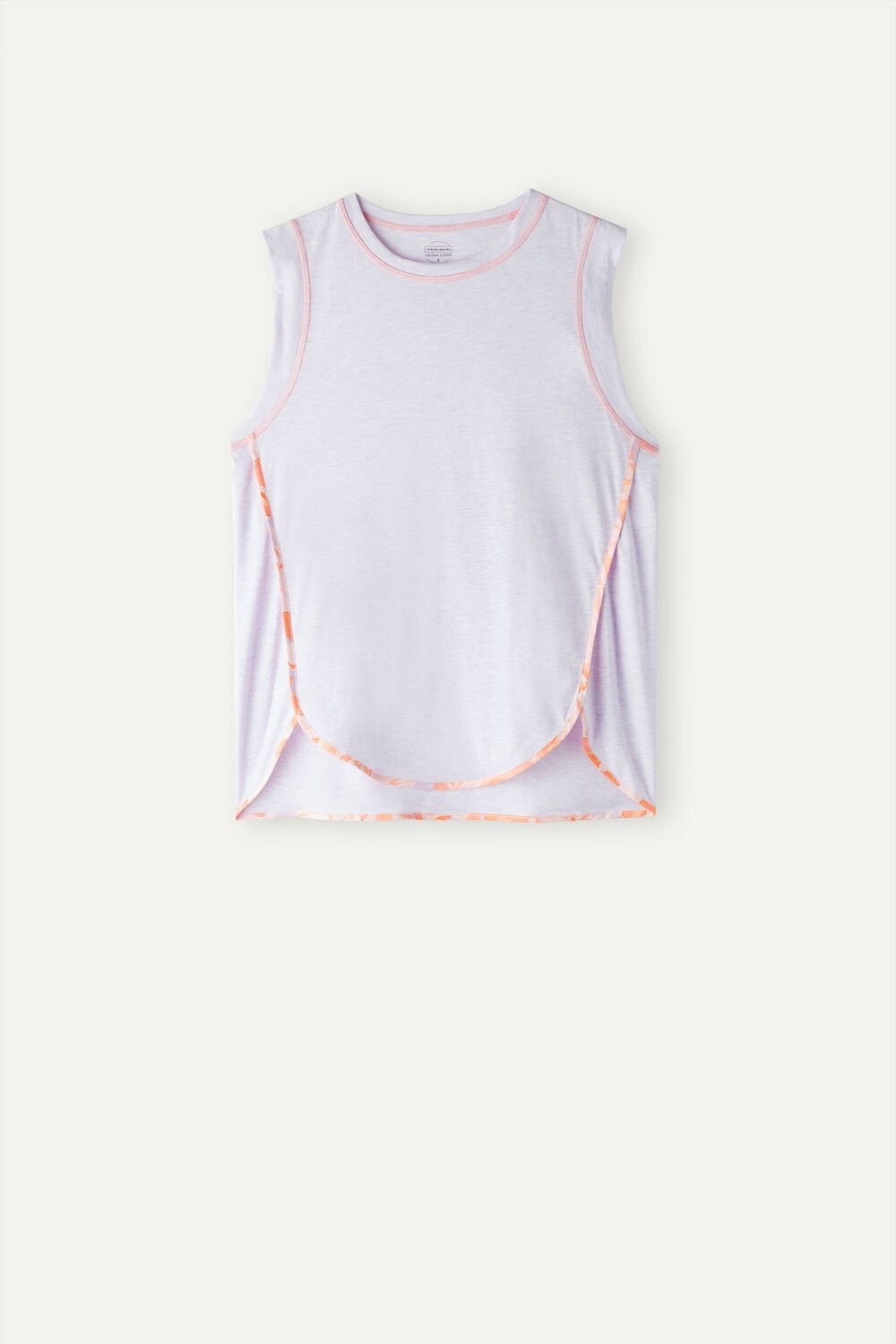 Intimissimi Iris and Apricot Ultrafresh Supima® Cotton Tank Top Violet - 3059 - Bianco | 9645DJPUH