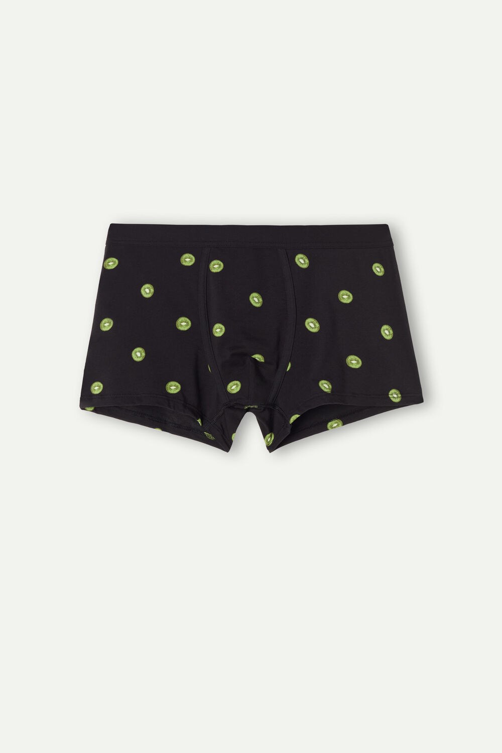 Intimissimi Kiwi Boxers in Natural Fresh Supima® Cotton Black - 316j - Black Kiwi Print | 3480BWIQF