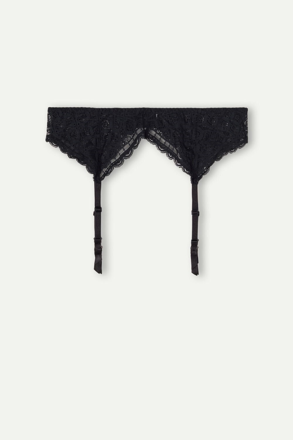 Intimissimi Lace Garter Belt 019 - Black | 0326RLTHQ