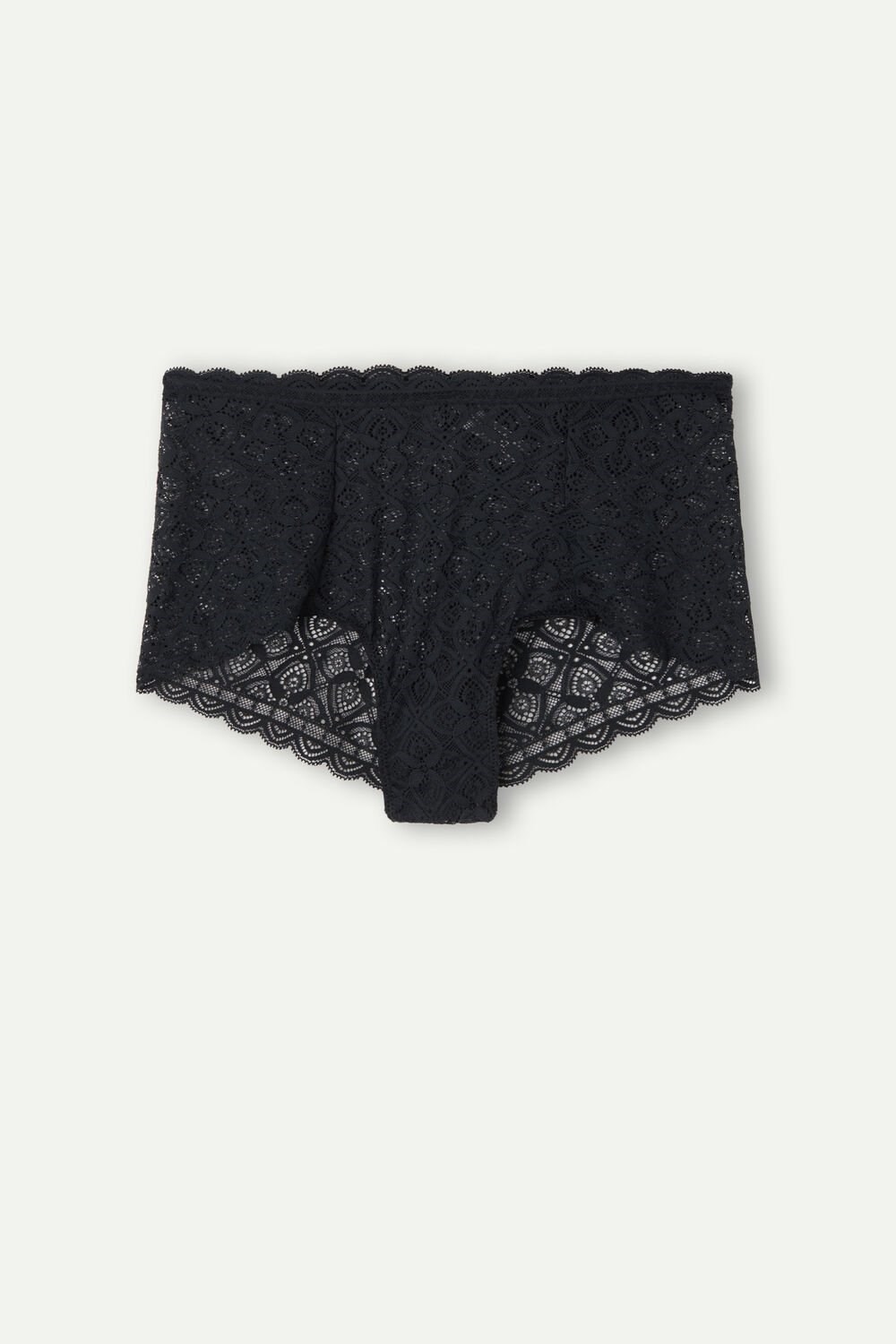 Intimissimi Lace High Waist Hipster Black - 019 - Black | 4079QWIUX