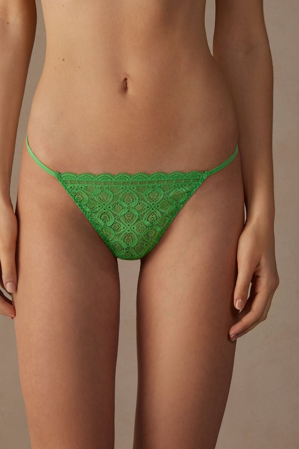 Intimissimi Lace String Thong Green - 218j - Apple Mint | 5812OTMBK