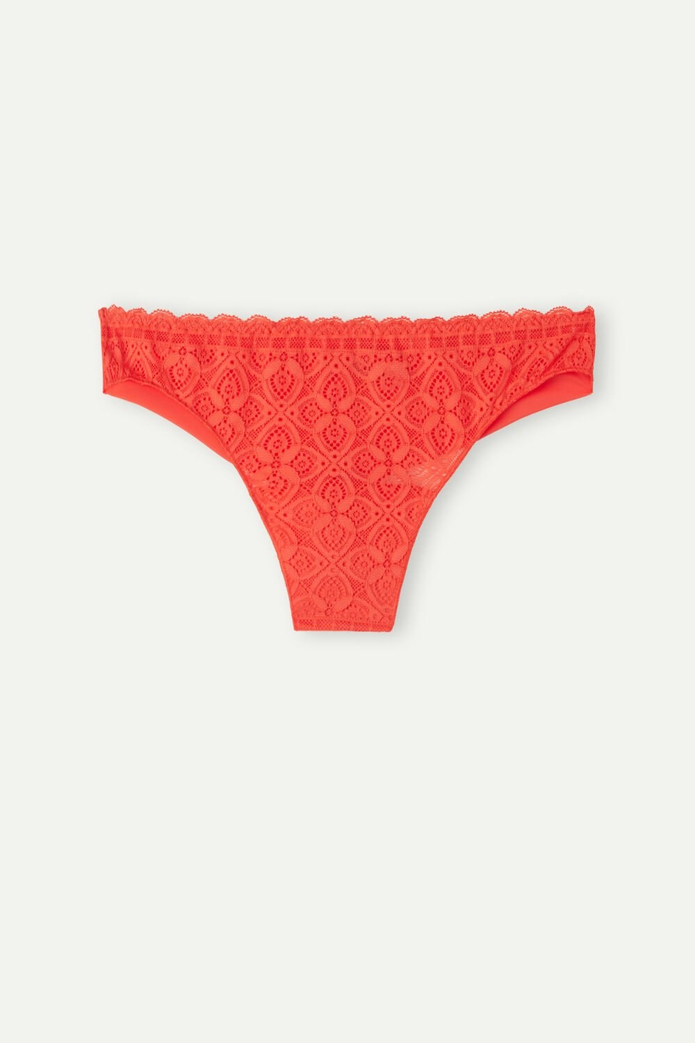 Intimissimi Lace and Microfiber Brazilian Orange - 219j - Flame Scarlet | 0921XTOWR