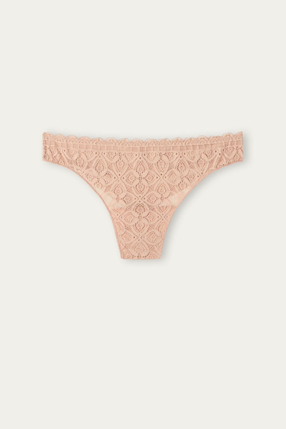 Intimissimi Lace and Microfiber Brazilian Natural - 044 - Soft Beige | 4352CLVID