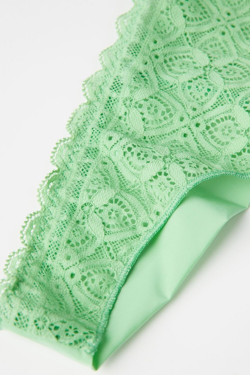 Intimissimi Lace and Microfiber Brazilian Green - 218j - Apple Mint | 5271ECWVQ