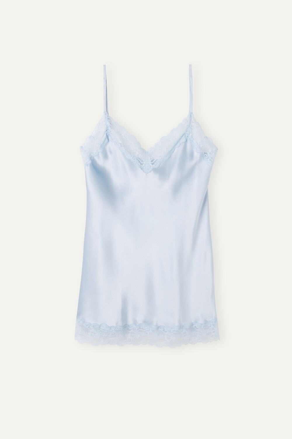 Intimissimi Lace and Silk Top Blue - 220j - Airy Blue | 2086LVPRF