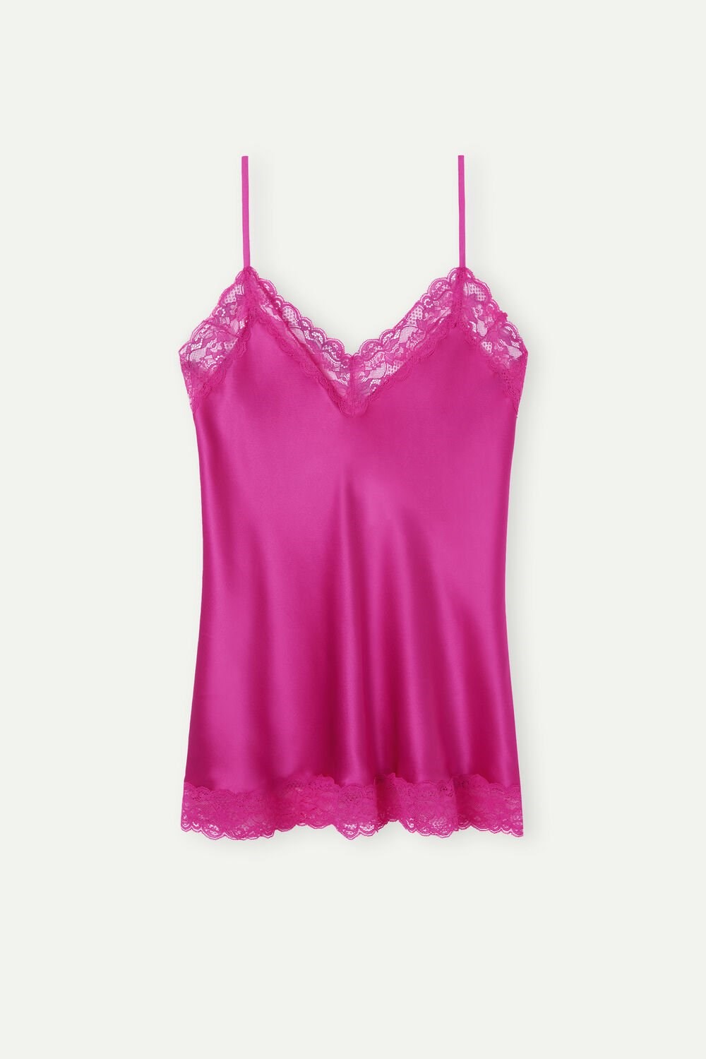 Intimissimi Lace and Silk Top Pink - 206j - Valentine Pink | 7365YHLUZ