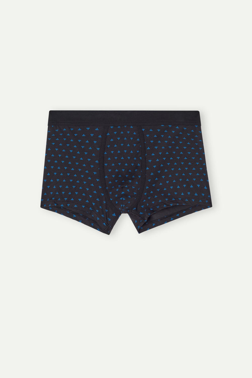 Intimissimi Lily Boxers in Stretch Supima® Cotton Black - 066j - Black Lily Print | 6453WOYKP