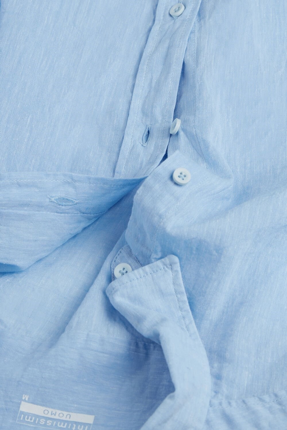 Intimissimi Linen and Cotton Shirt Light Blue - 979i - Light Blue | 9358RFEWY