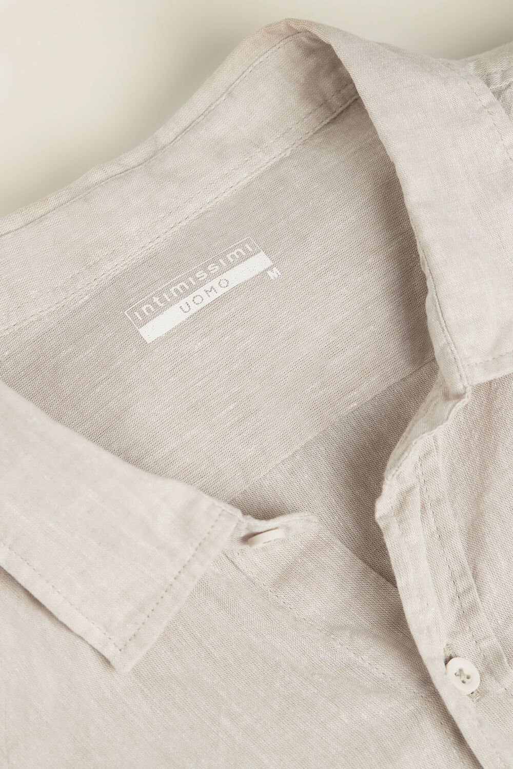 Intimissimi Linen and Cotton Shirt Natural - 917i - Linen White | 5814MWAYT