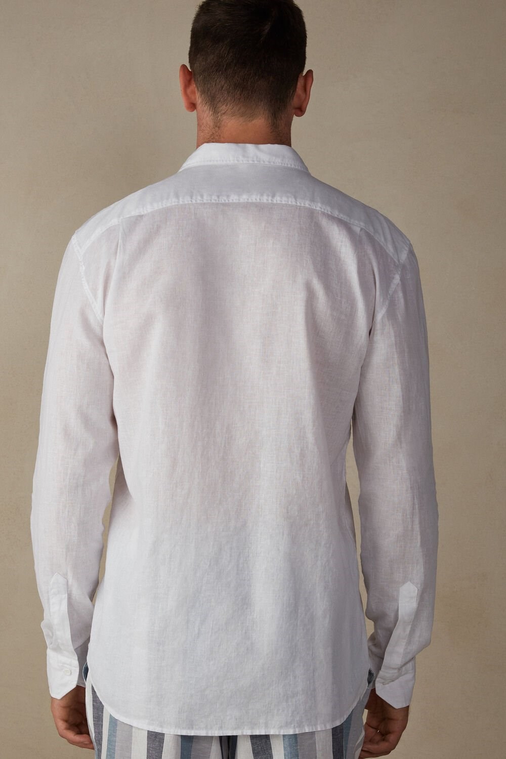 Intimissimi Linen and Cotton Shirt White - 001 - White | 2073ZLEVF