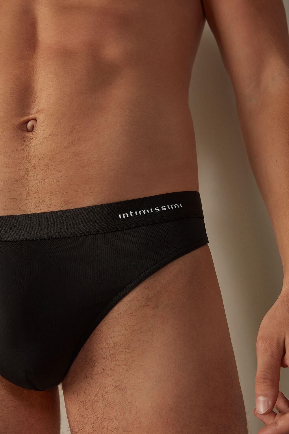 Intimissimi Logo Detailed Microfiber Thong Black - 019 - Black | 8971GUHLR