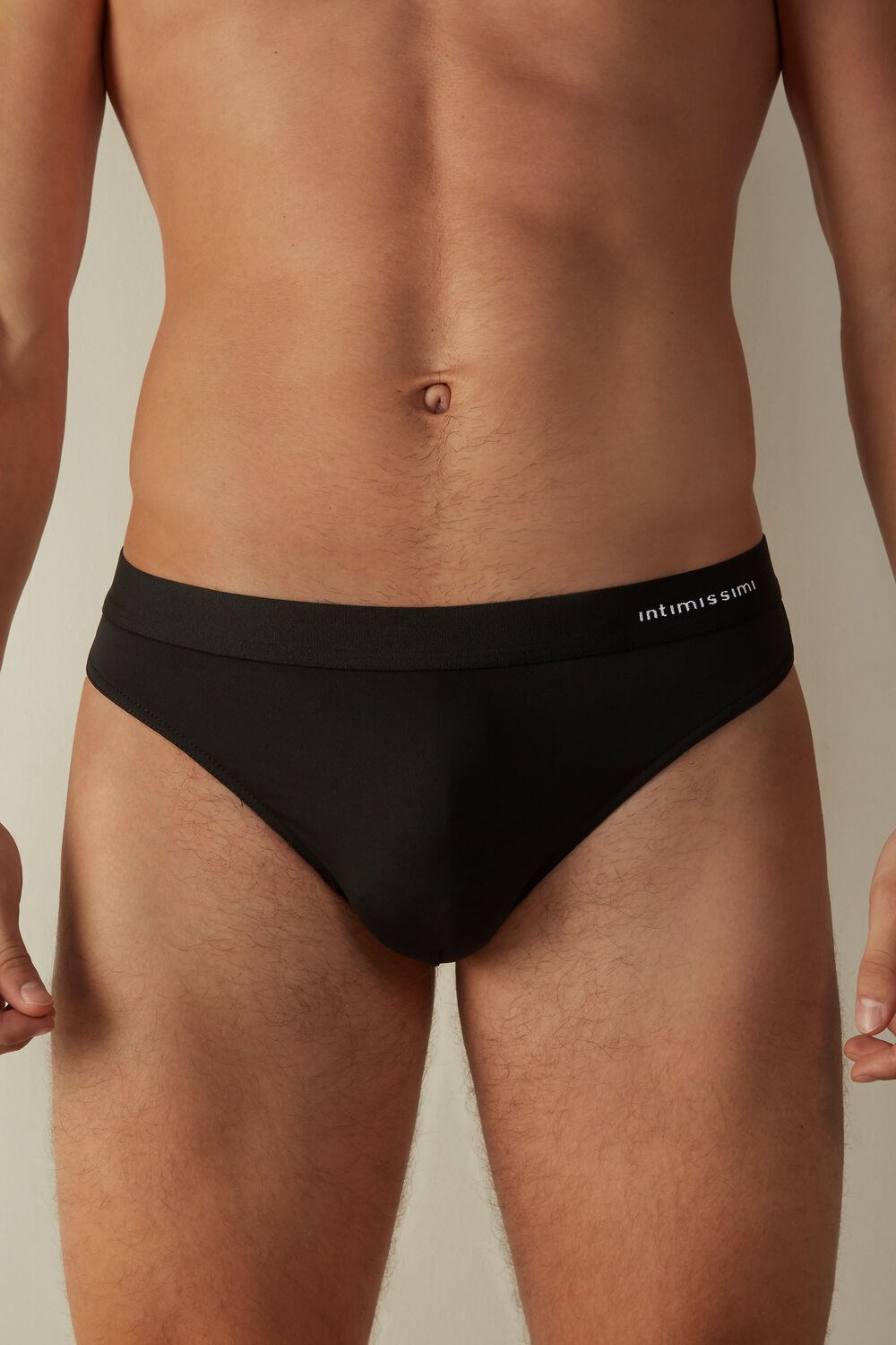 Intimissimi Logo Detailed Microfiber Thong Black - 019 - Black | 8971GUHLR