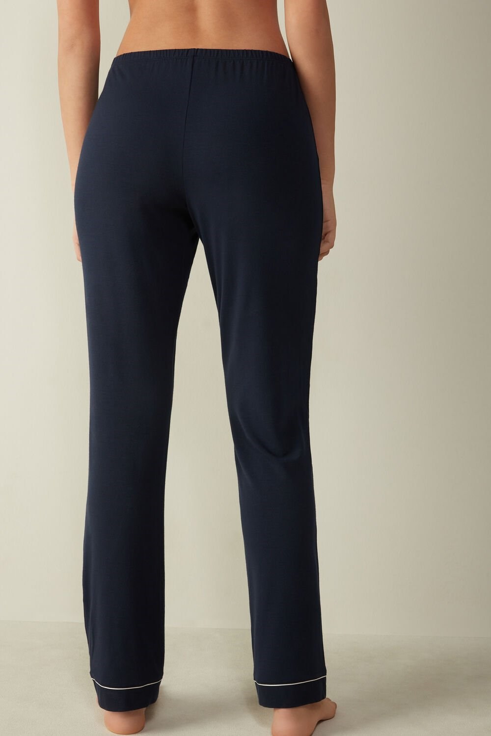 Intimissimi Long Micromodal Trousers Blue - 1467 - Intense Blue | 9380XZREA