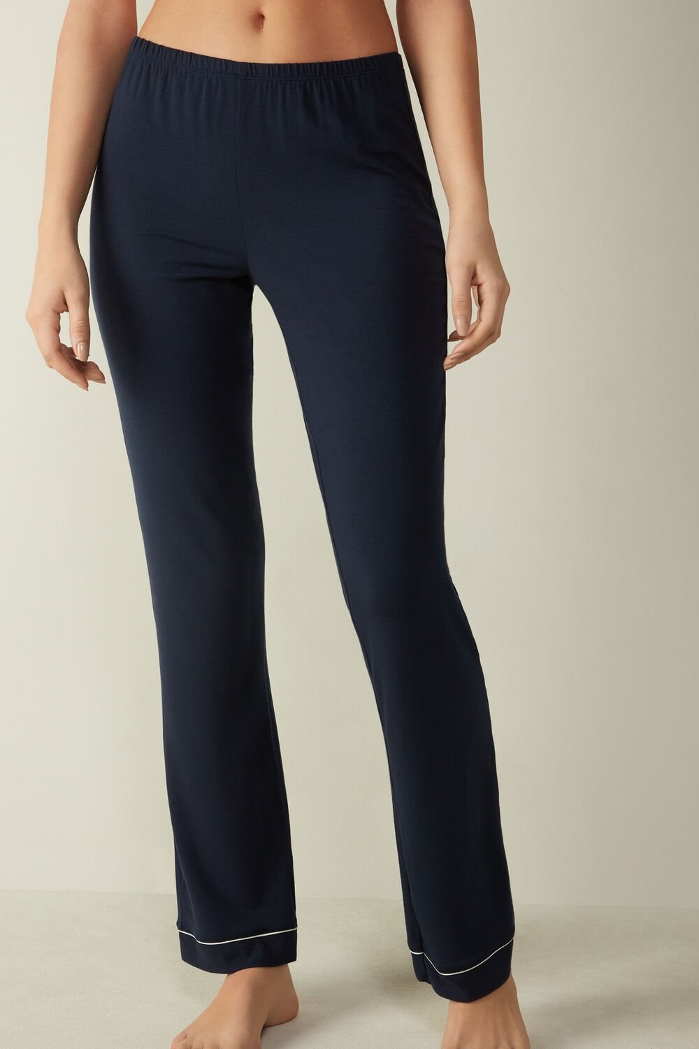 Intimissimi Long Micromodal Trousers Blue - 1467 - Intense Blue | 9380XZREA