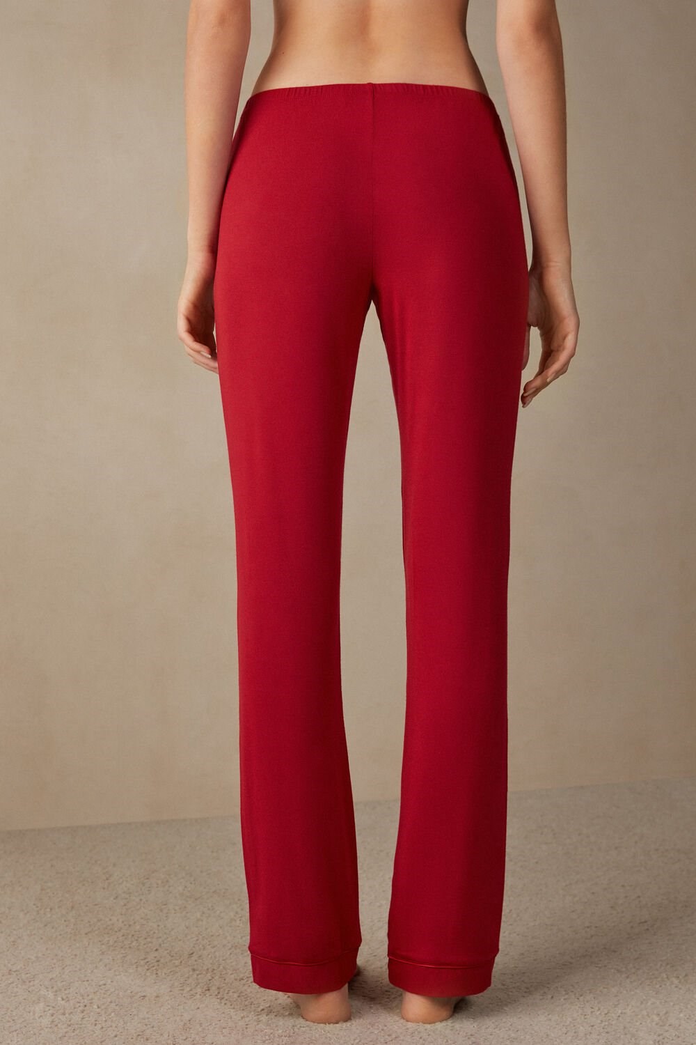 Intimissimi Long Micromodal Trousers Red - 1473 - Red | 0358KGBET