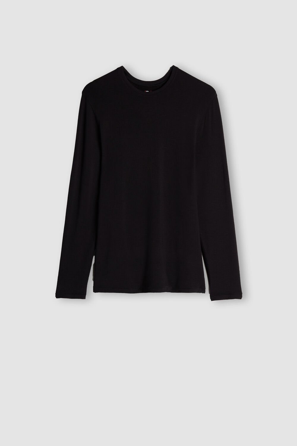 Intimissimi Long-Sleeve Modal-Cashmere Top Black - 019 - Black | 0759IUWRC