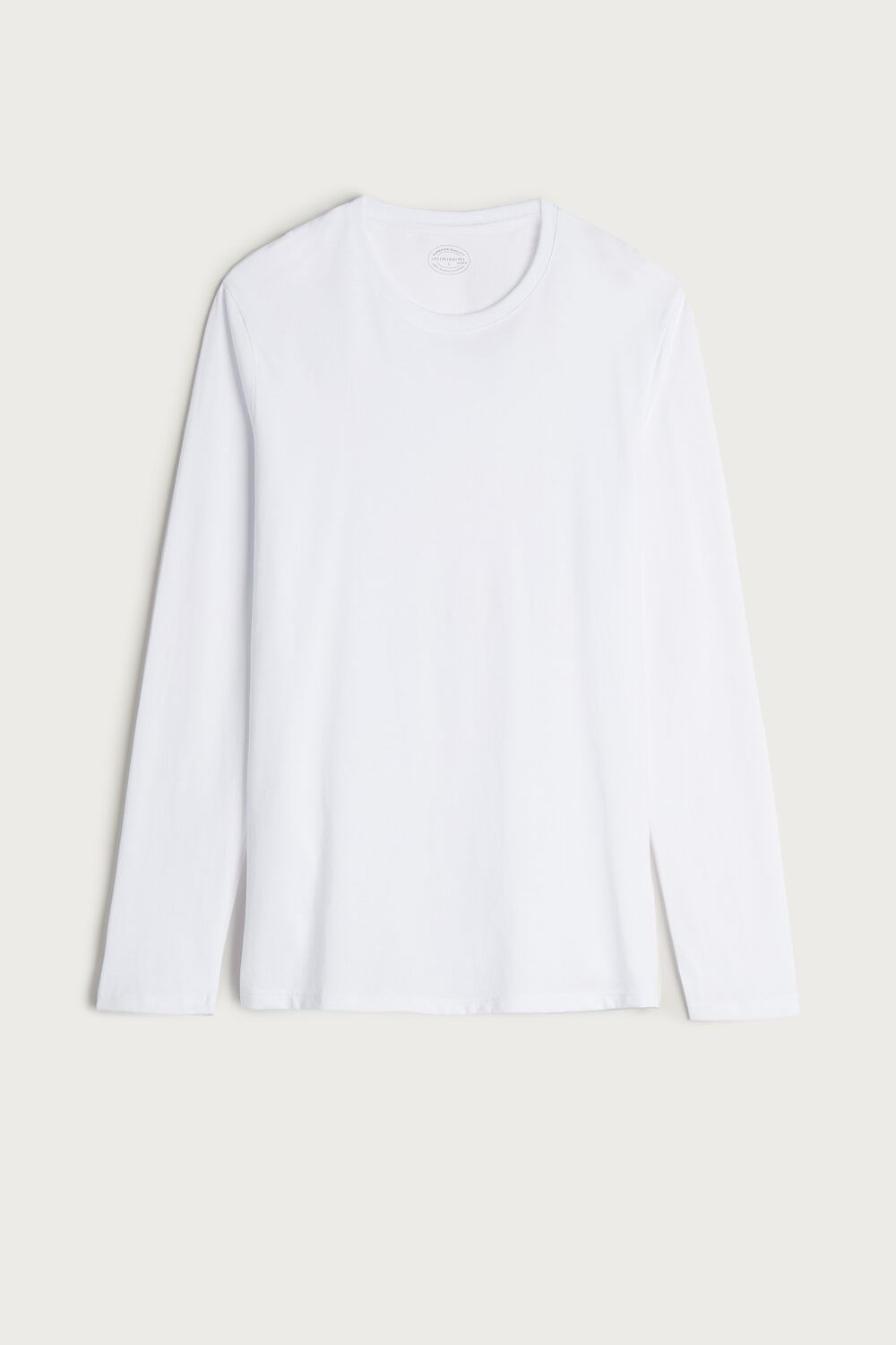 Intimissimi Long-Sleeve Supima® Cotton Top White - 001 - White | 7143HQYUP