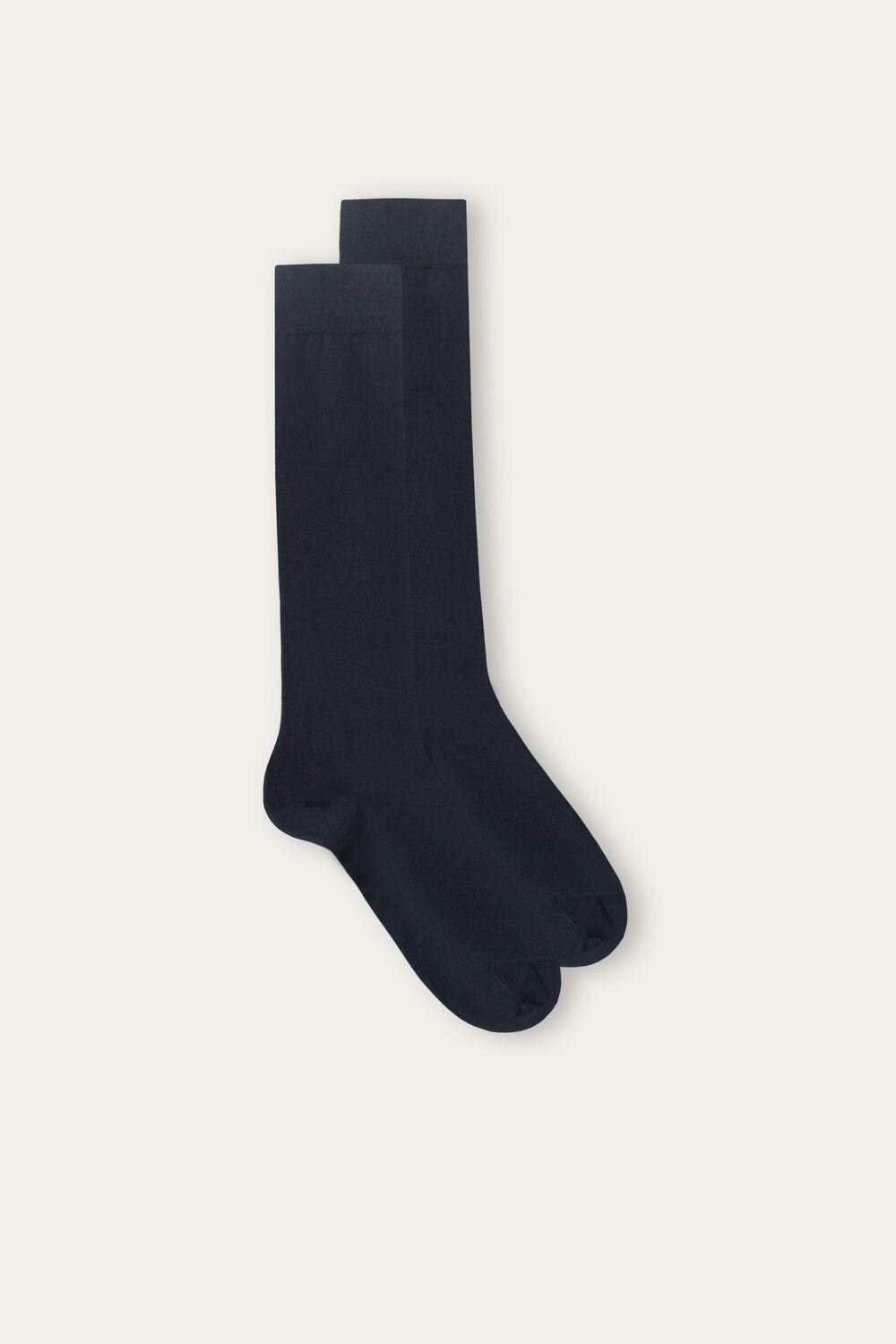 Intimissimi Long Socks in Stretch Supima® Cotton Blue - 016 - Blue | 5234VNFLT