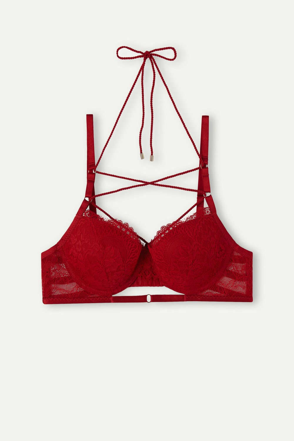 Intimissimi Loosen Heartstrings Sofia Balconette Bra Red - 9888 - Candy Apple Red | 4390FJDZV