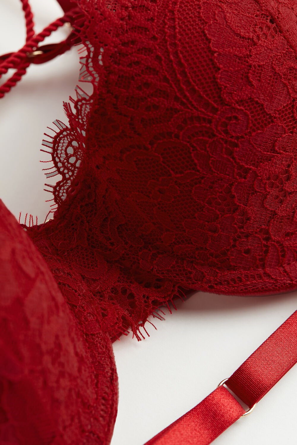 Intimissimi Loosen Heartstrings Sofia Balconette Bra Red - 9888 - Candy Apple Red | 4390FJDZV